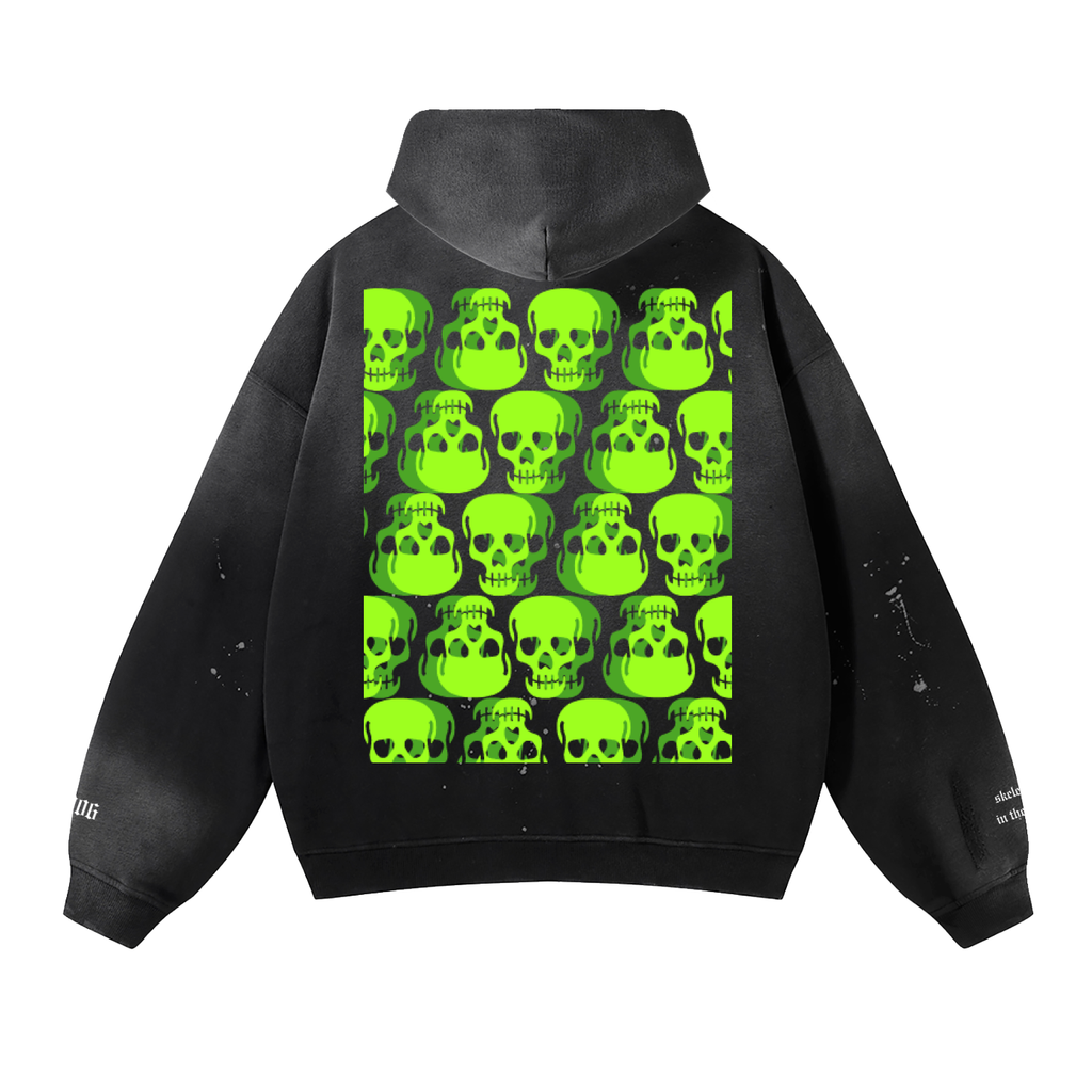 green skeletons ,2006,hoodie